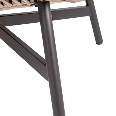 Rattan-Gartenstuhl FJORA - beige