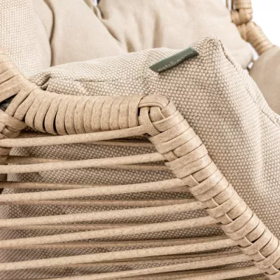 Rattan-Gartenstuhl FJORA - beige