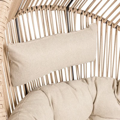 Rattan-Gartenstuhl FJORA - beige