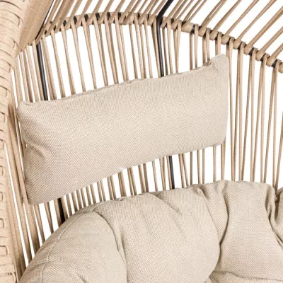 Rattan-Gartenstuhl FJORA - beige