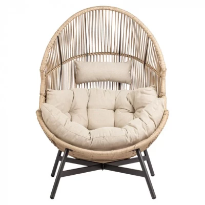 Rattan-Gartenstuhl FJORA - beige
