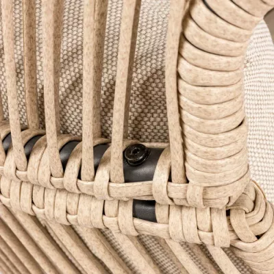 Rattan-Gartenstuhl FJORA - beige