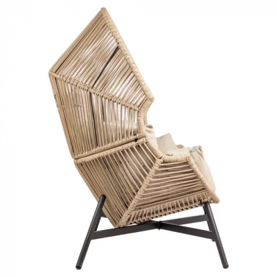 Rattan-Gartenstuhl FJORA - beige