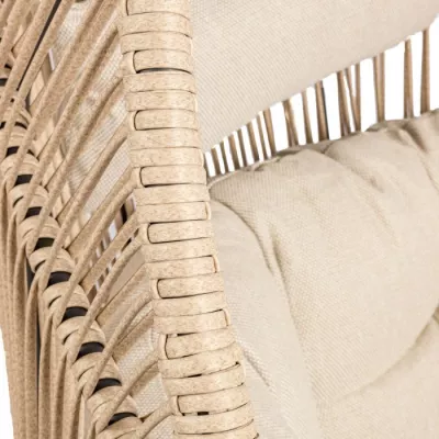 Rattan-Gartenstuhl FJORA - beige