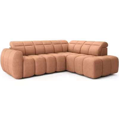 Designer-Ecksofa SAOIRSE – orange, rechte Ecke