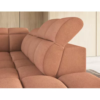 Designer-Ecksofa SAOIRSE – orange, rechte Ecke