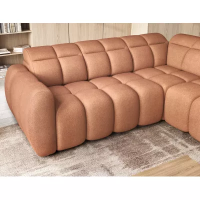 Designer-Ecksofa SAOIRSE – orange, rechte Ecke