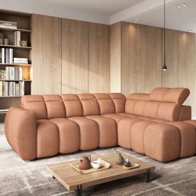 Designer-Ecksofa SAOIRSE – orange, rechte Ecke