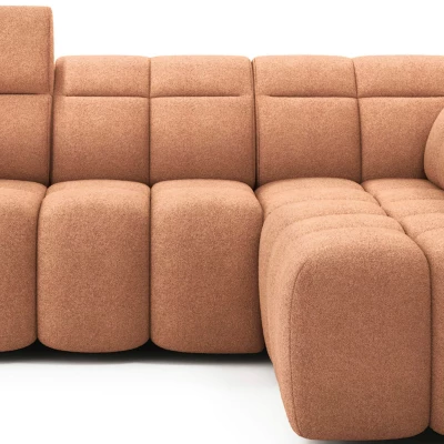 Designer-Ecksofa SAOIRSE – orange, rechte Ecke