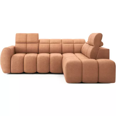 Designer-Ecksofa SAOIRSE – orange, rechte Ecke