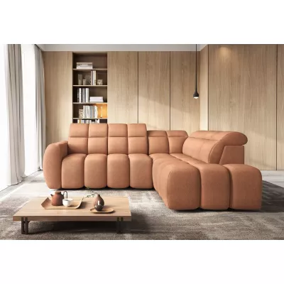 Designer-Ecksofa SAOIRSE – orange, rechte Ecke
