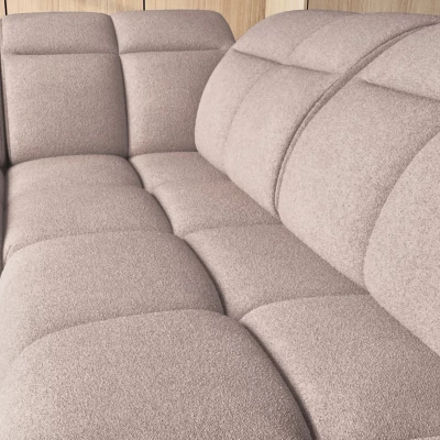 Designer-Ecksofa SAOIRSE – beige, rechte Ecke