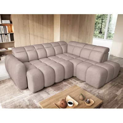Designer-Ecksofa SAOIRSE – beige, rechte Ecke