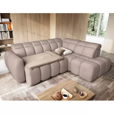 Designer-Ecksofa SAOIRSE – beige, rechte Ecke