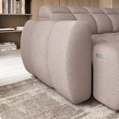 Designer-Ecksofa SAOIRSE – beige, rechte Ecke