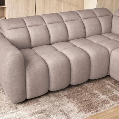 Designer-Ecksofa SAOIRSE – beige, rechte Ecke