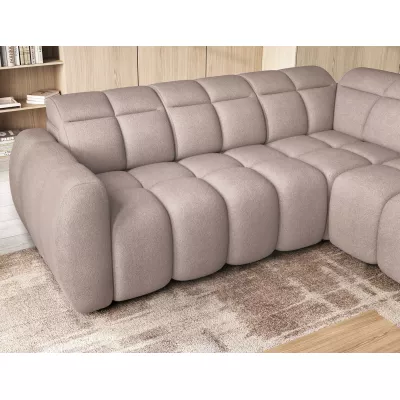 Designer-Ecksofa SAOIRSE – beige, rechte Ecke
