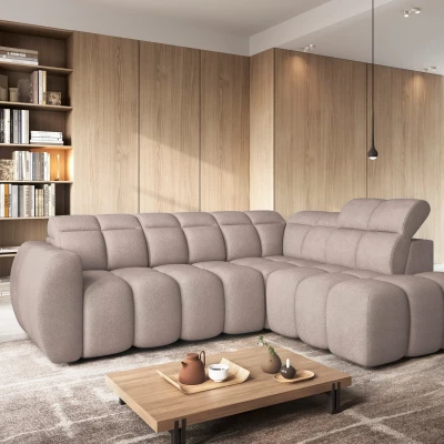 Designer-Ecksofa SAOIRSE – beige, rechte Ecke