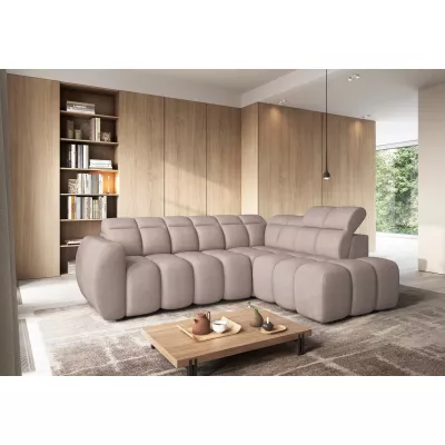Designer-Ecksofa SAOIRSE – beige, rechte Ecke