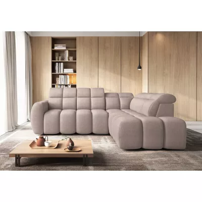 Designer-Ecksofa SAOIRSE – beige, rechte Ecke