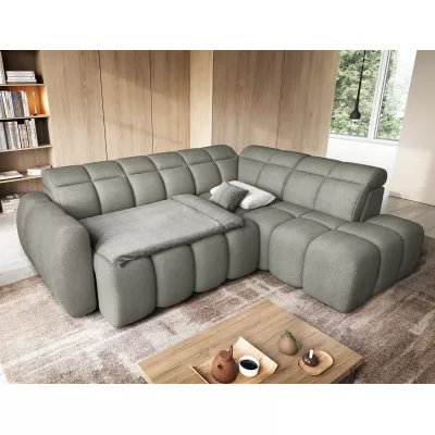 Designer-Ecksofa SAOIRSE – Khaki, rechte Ecke