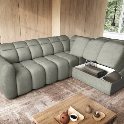 Designer-Ecksofa SAOIRSE – Khaki, rechte Ecke