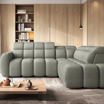 Designer-Ecksofa SAOIRSE – Khaki, rechte Ecke