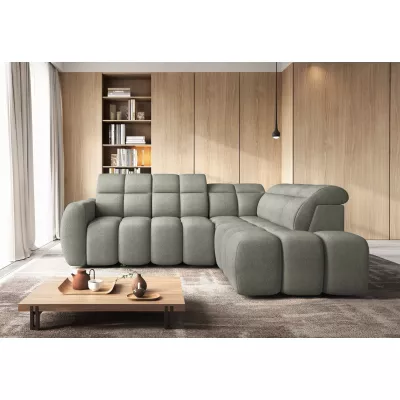 Designer-Ecksofa SAOIRSE – Khaki, rechte Ecke