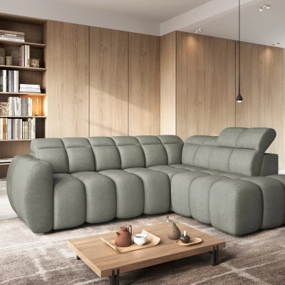 Designer-Ecksofa SAOIRSE – Khaki, rechte Ecke