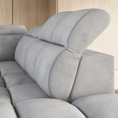 Designer-Ecksofa SAOIRSE – hellgrau, rechte Ecke