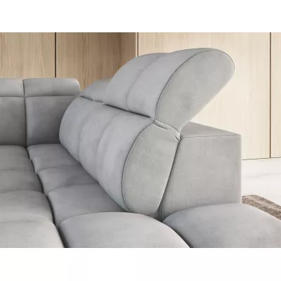 Designer-Ecksofa SAOIRSE – hellgrau, rechte Ecke