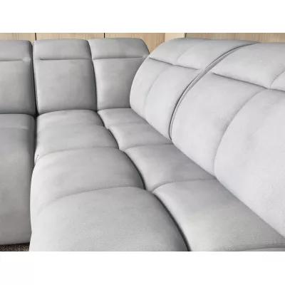 Designer-Ecksofa SAOIRSE – hellgrau, rechte Ecke