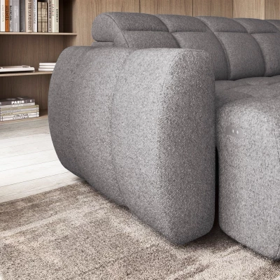 Designer-Ecksofa SAOIRSE – grau, rechte Ecke