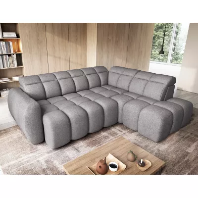 Designer-Ecksofa SAOIRSE – grau, rechte Ecke