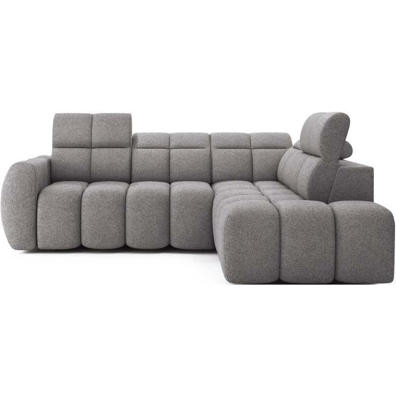 Designer-Ecksofa SAOIRSE – grau, rechte Ecke