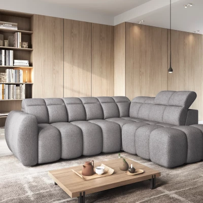 Designer-Ecksofa SAOIRSE – grau, rechte Ecke