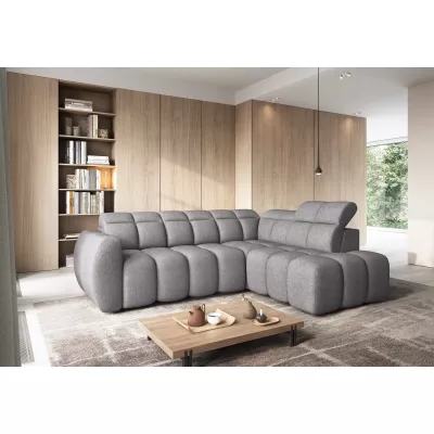 Designer-Ecksofa SAOIRSE – grau, rechte Ecke