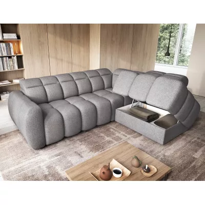 Designer-Ecksofa SAOIRSE – grau, rechte Ecke