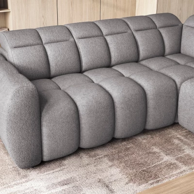 Designer-Ecksofa SAOIRSE – grau, rechte Ecke