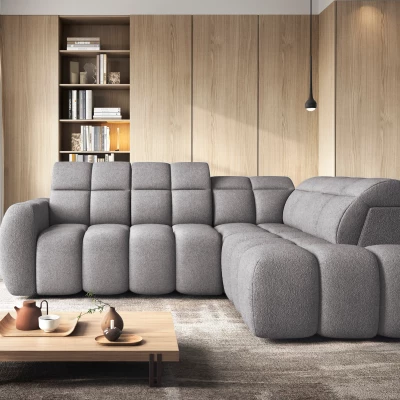 Designer-Ecksofa SAOIRSE – grau, rechte Ecke