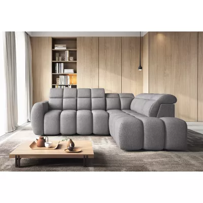 Designer-Ecksofa SAOIRSE – grau, rechte Ecke