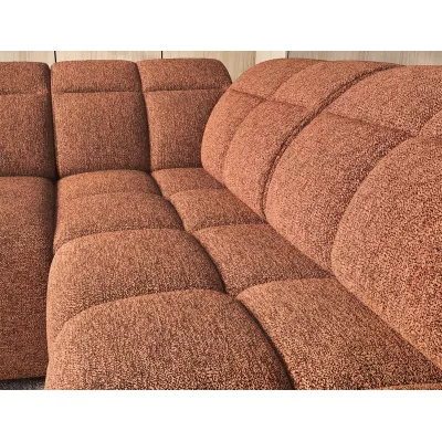 Designer-Ecksofa SAOIRSE - Ziegelstein, rechte Ecke