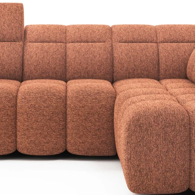 Designer-Ecksofa SAOIRSE - Ziegelstein, rechte Ecke