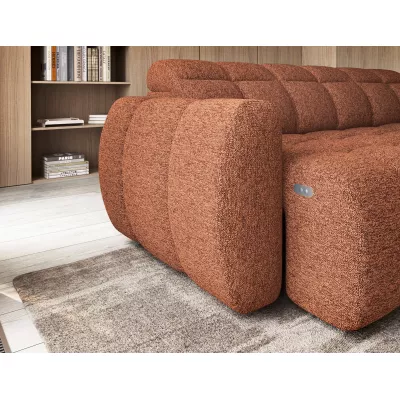 Designer-Ecksofa SAOIRSE - Ziegelstein, rechte Ecke