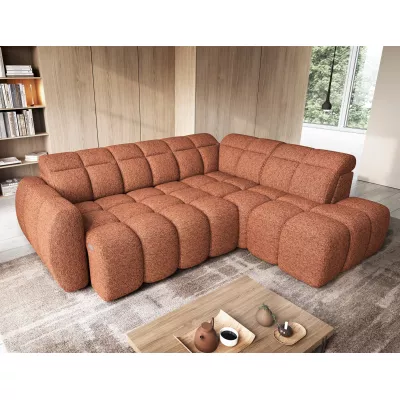 Designer-Ecksofa SAOIRSE - Ziegelstein, rechte Ecke