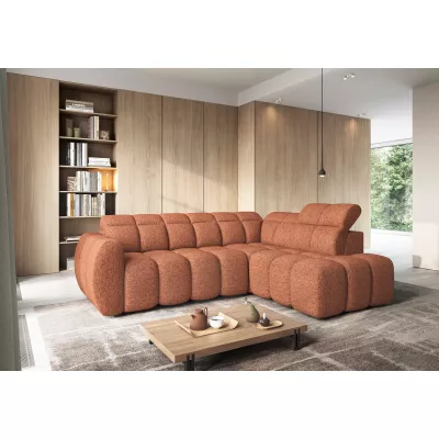 Designer-Ecksofa SAOIRSE - Ziegelstein, rechte Ecke