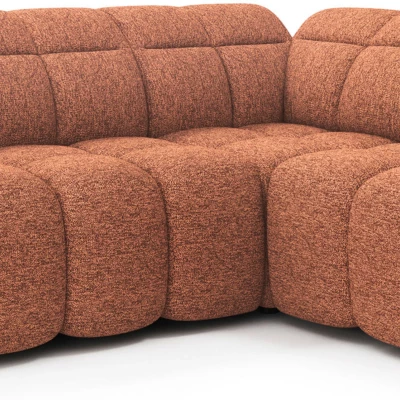 Designer-Ecksofa SAOIRSE - Ziegelstein, rechte Ecke