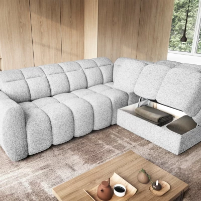 Designer-Ecksofa SAOIRSE – weiß, rechte Ecke