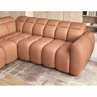 Designer-Ecksofa SAOIRSE – orange, linke Ecke