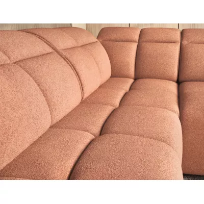 Designer-Ecksofa SAOIRSE – orange, linke Ecke
